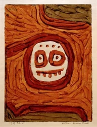 Weißbraune Maske